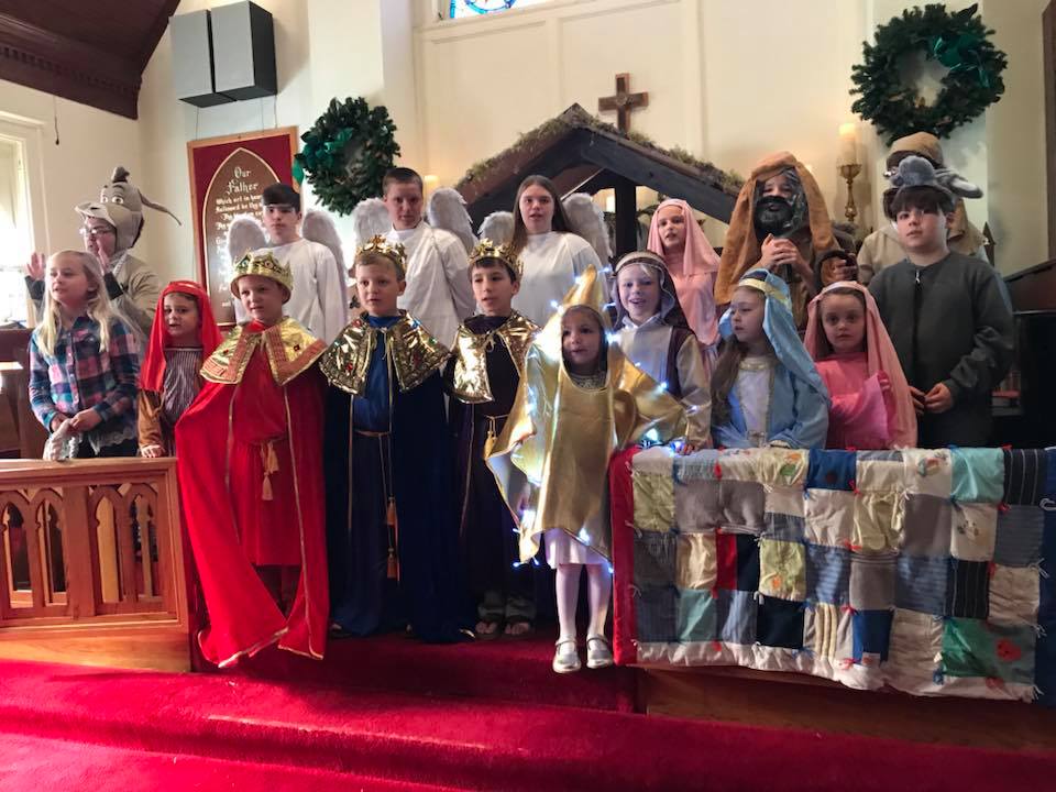 Christmas pageant at All Souls Church in Scott Arkansa